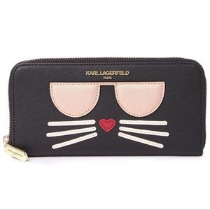 Karl Lagerfeld large black wallet
